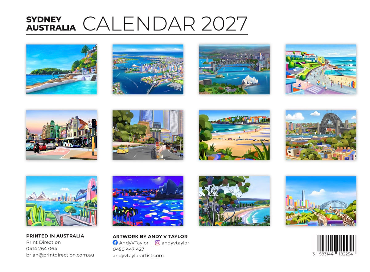 Sydney Calendar - 2027 (NEW)