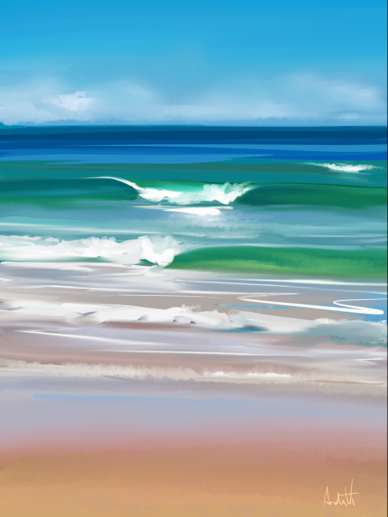 Summer Breeze - Seascape Artwork