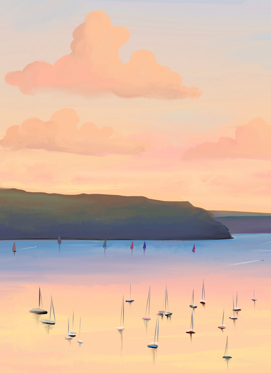 Pittwater Sunset - Small Limited Print (25)