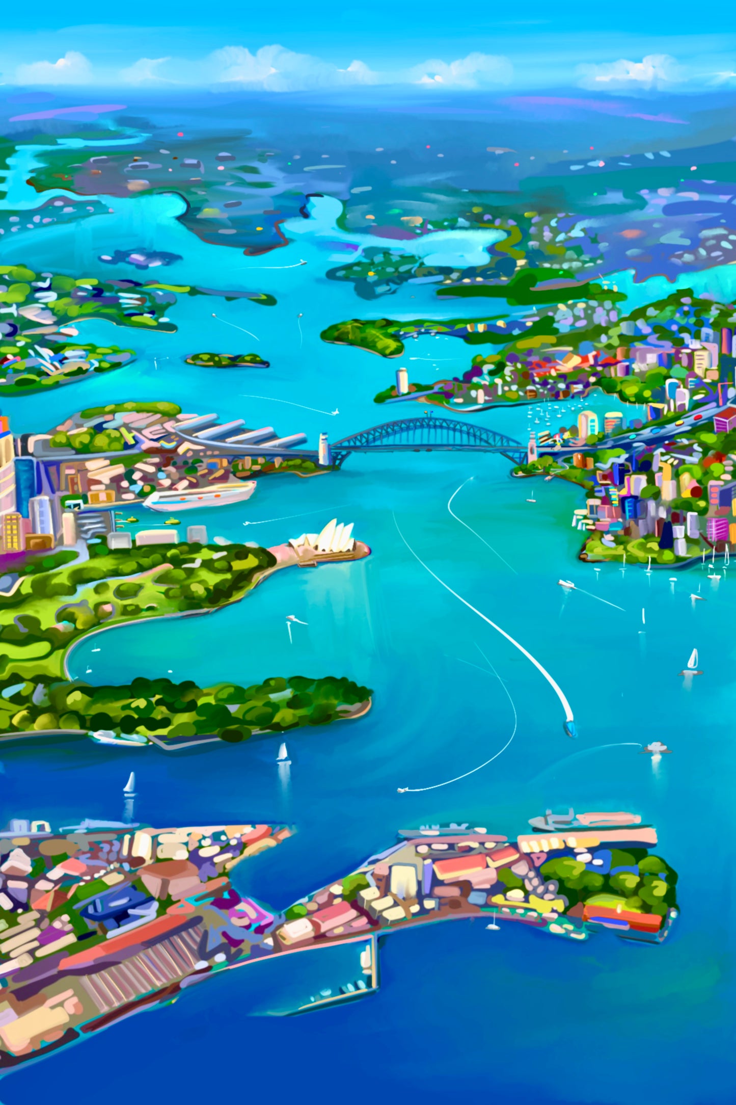 Sydney Harbour View Artwork