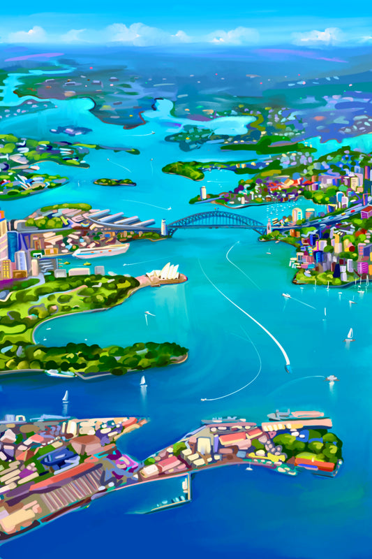 Sydney Harbour View Artwork