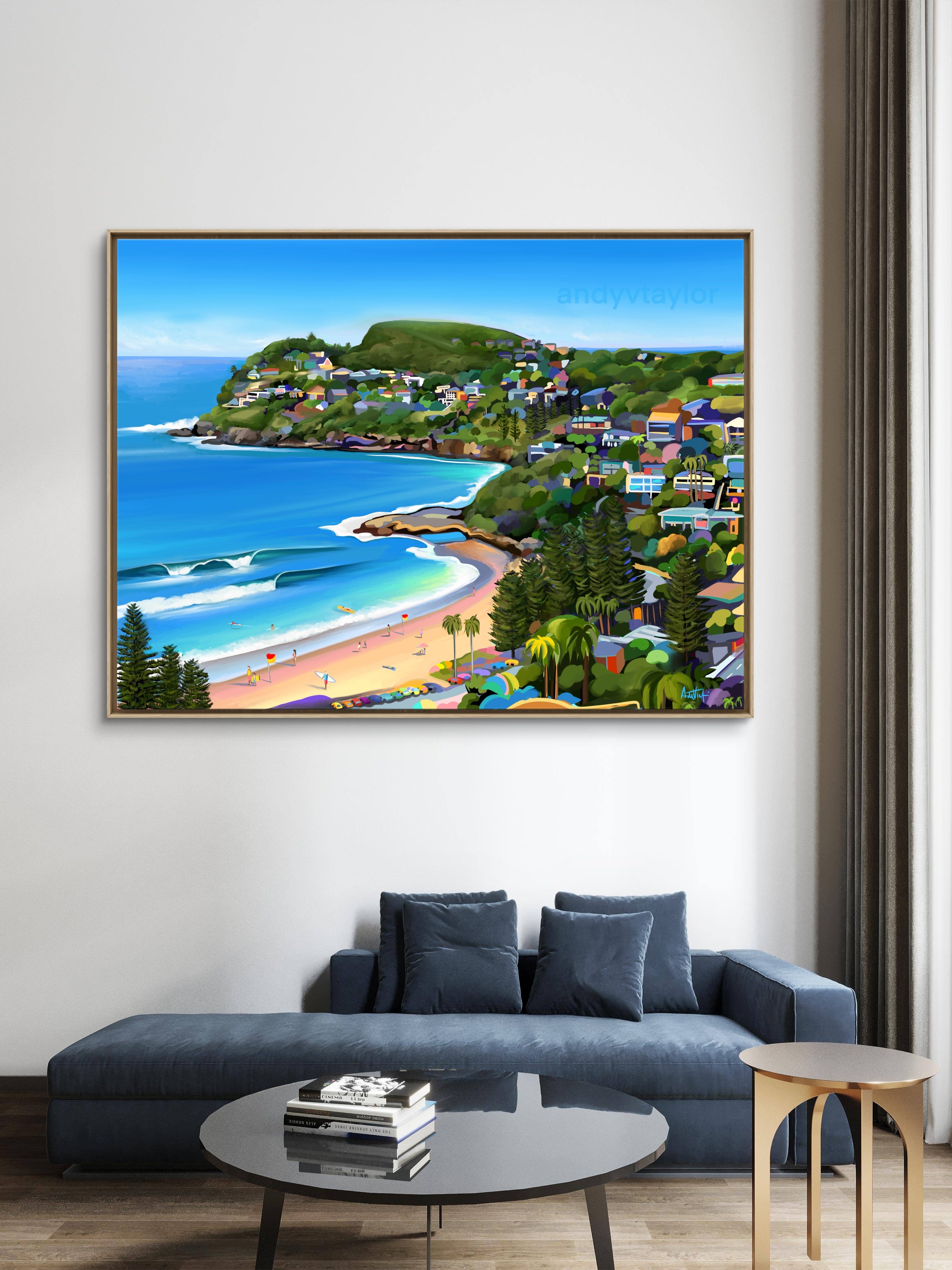 Whale Beach View - Limited Edition Coastal Art Print – Andy V Whale Beach View - Limited Edition Coastal Art Print – Andy V